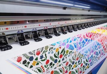Printed fabric production