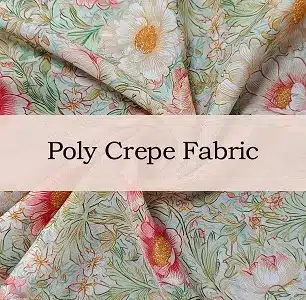 Custom Printed Poly Crepe Blouse Fabric BL7010# view