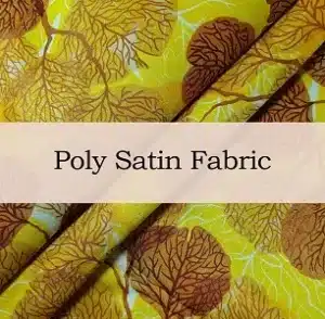 Custom Printed Poly Satin Dress Fabric ST002#