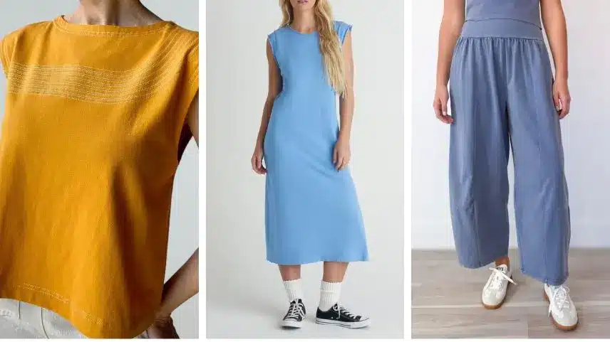 Casual t-shirts, dresses and pants made from cotton jersey fabric – comfortable everyday wear.